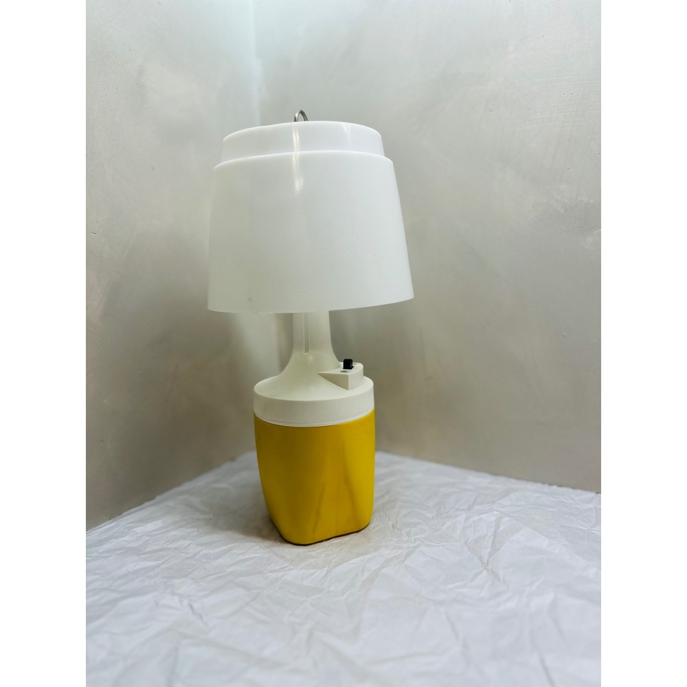 Vintage Ray-O-Vac No 100 Sportsman Lantern Battery Powered Yellow White Lamp MCM